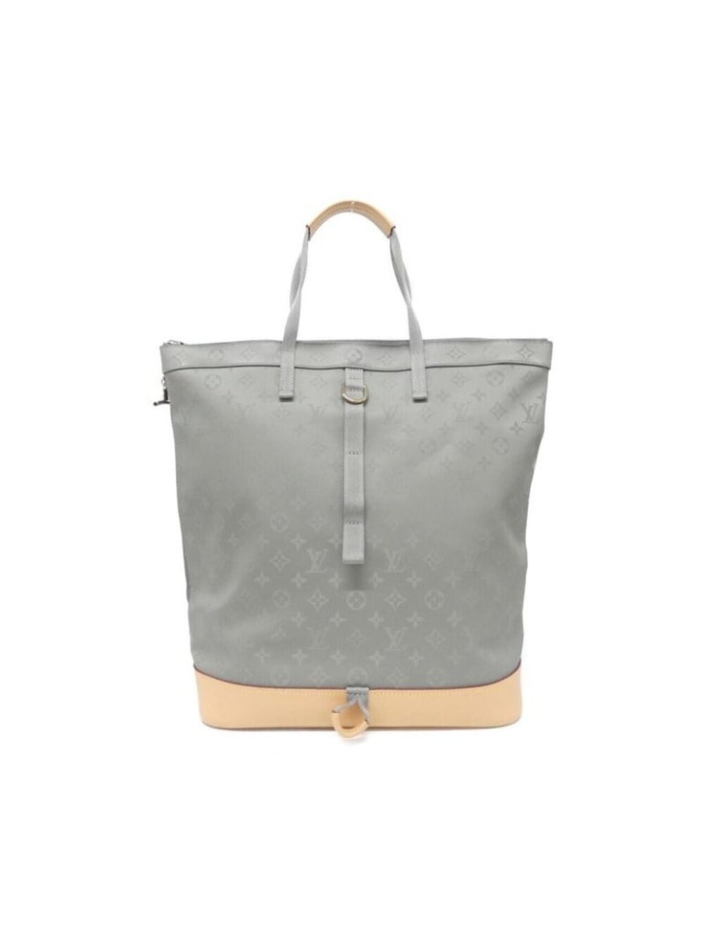 Louis Vuitton Monogram Titanium Zipped Tote Backpack